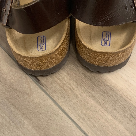 Birkenstock Dark Brown Leather Sandals - Picture 4 of 8